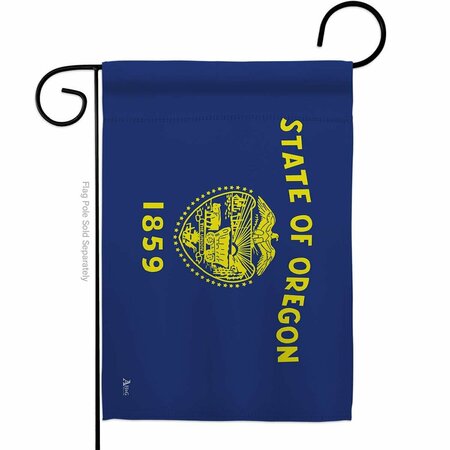 GUARDERIA 13 x 18.5 in. Oregon American State Garden Flag with Double-Sided Horizontal GU3912300